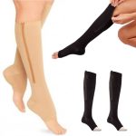 Thigh High Compression Stockings 20-30 Mmhg Open Toe