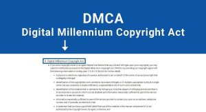 Digital Millennium Copyright Act Notice