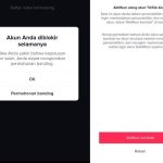 Akun tiktok kena banned